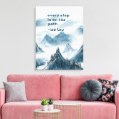 Poster van de citaat van de bergen Kunst Inspirere Canvas Afdruk (Insitu (Woonkamer))