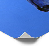 Poster van de 'Cobalt Daydroom' - blauwe luierhond (Hoek)
