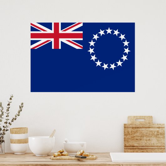 Poster van de Cookeilanden (Keuken)