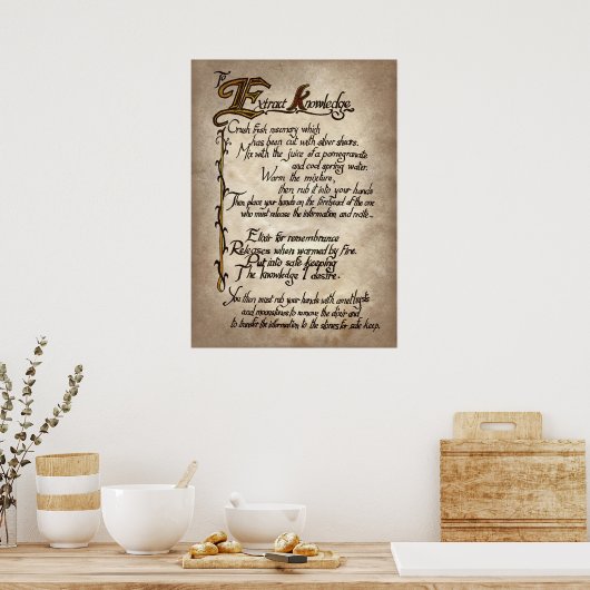 poster van de coole heksenpartij (Keuken)