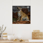 poster van de cougar (Keuken)