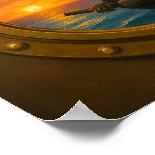 Poster van de cruiseschipcabine (Hoek)