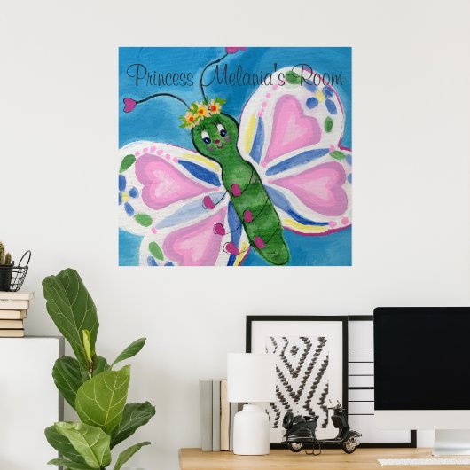 Poster van de dag van de vlinder (Thuiskantoor)