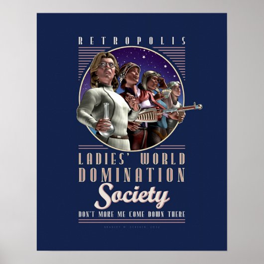 Poster van de Dames van de World Domination Societ (Voorkant)