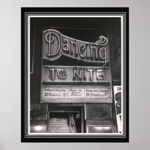 Poster van de Dance Hall 16 x 20
