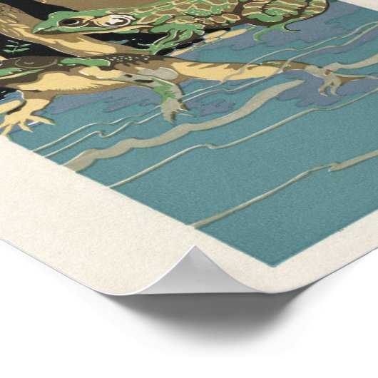 Poster van de deklomppaddenstoel (Hoek)