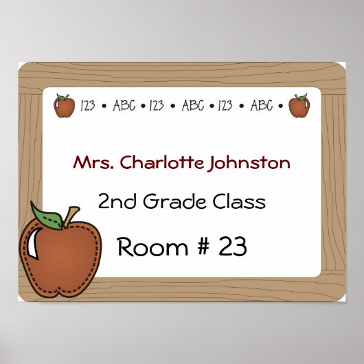 Poster van de deuren van de leraar (Voorkant)