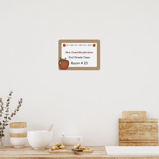 Poster van de deuren van de leraar (Keuken)