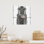Poster van de dierenvanger 24 x 24 inch (Keuken)