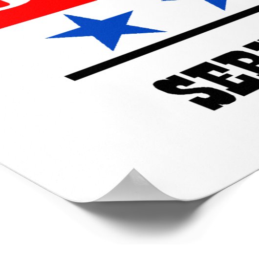 Poster van de donorpartij (Hoek)