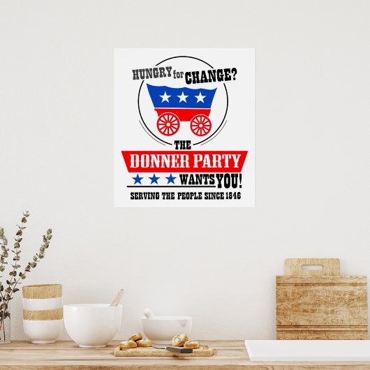 Poster van de donorpartij (Keuken)