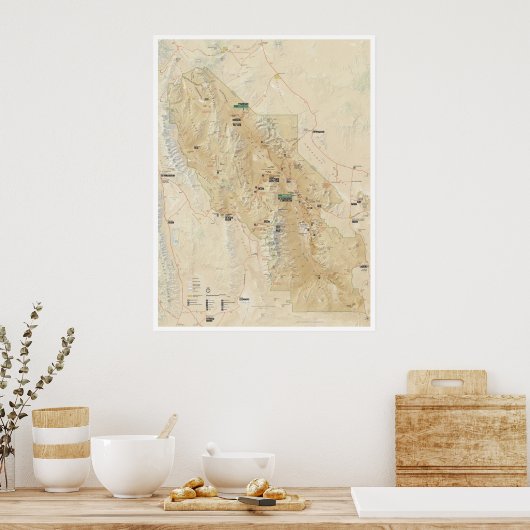 Poster van de doodvallei (Keuken)