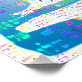 Poster van de duif en van de Shofar (Hoek)