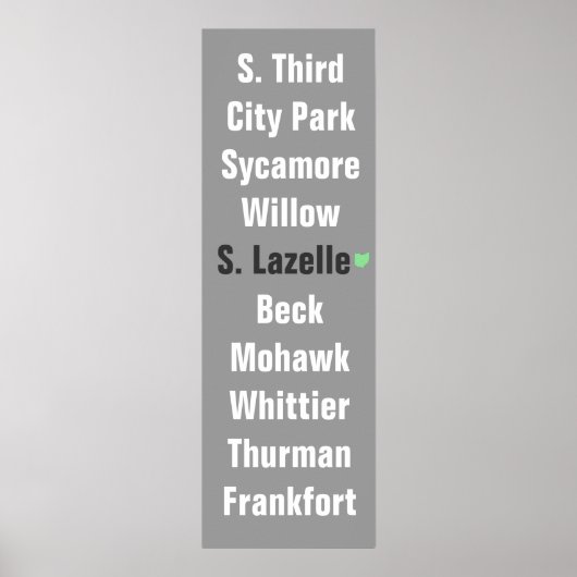 Poster van de Duitse lijst van Village Street (Voorkant)