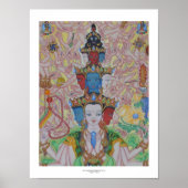Poster van de duizenden gewapende Avalokiteshvara  (Voorkant)