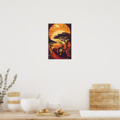 Poster van de Exotic African Wildlife Train (Keuken)
