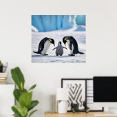 Poster van de familie Penguin (Thuiskantoor)