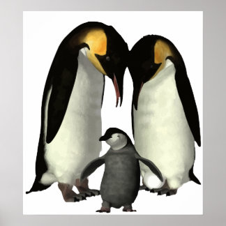 Poster van de familie Penguin