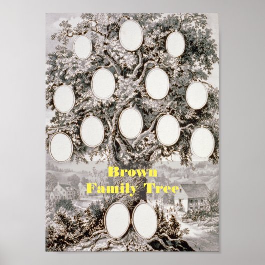  Poster van de familieboom (11 x 8 inch) (Voorkant)