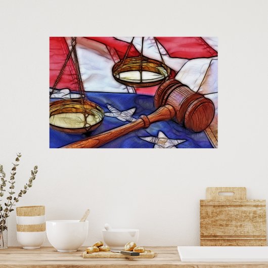 Poster van de feestelijke wet (Keuken)