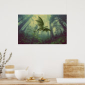 Poster van de fictieve kunstkunst van het trekkenb (Keuken)