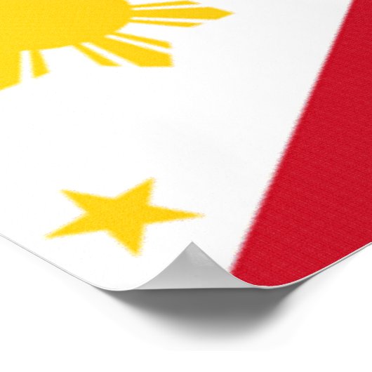 poster van de filippijnse vlag (Hoek)