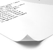 Poster van de Flamingo Wedding Seating Chart (Hoek)