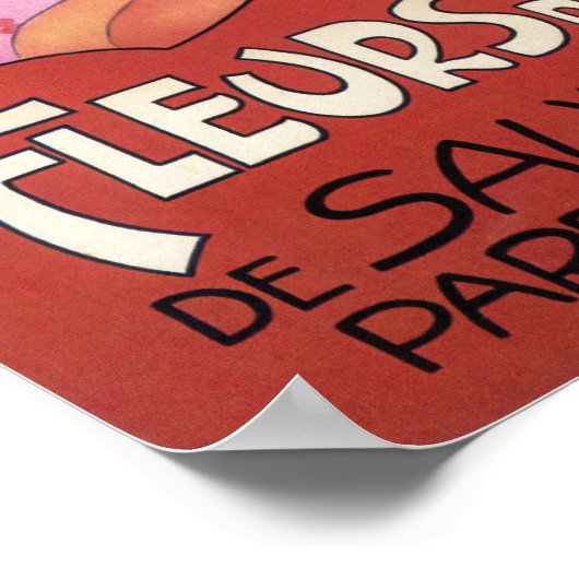 Poster van de "Fleurs de Mousse Perfume" (Hoek)