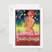 Poster van de "Fleurs de Mousse Perfume" Briefkaart (Voorkant / Achterkant)