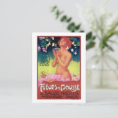 Poster van de "Fleurs de Mousse Perfume" Briefkaart (Staand voorkant)