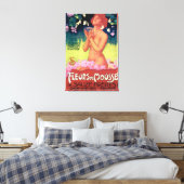 Poster van de "Fleurs de Mousse Perfume" Canvas Afdruk (Insitu (Slaapkamer))