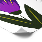 Poster van de Floral Wedding Seating Chart (Hoek)