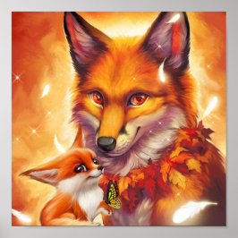 poster van de foxfamilie