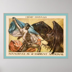  Poster van de Franse Eerste Wereldoorlog