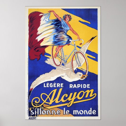 Poster van de Franse en ALCYON BICYCLE  cyclus Kun (Voorkant)