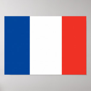 Poster van de Franse vlag