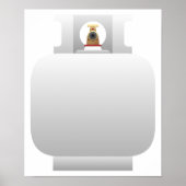 Poster van de gasfles (Voorkant)