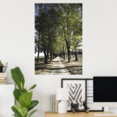 poster van de gele bosbouw (Thuiskantoor)