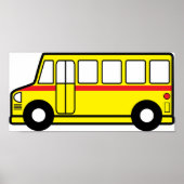 Poster van de Gele School Bus (Voorkant)