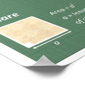 Poster van de geometrische Wiskunde: vlakken van v (Hoek)