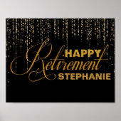 Poster van de Gold and Black Retirement Party (Voorkant)