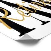 Poster van de Gold and Black Retirement Party (Hoek)
