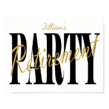 Poster van de Gold and Black Retirement Party