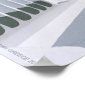 Poster van de Griekse eilanden-santorini (Hoek)