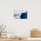 Poster van de Griekse eilanden-santorini (Keuken)