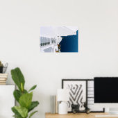 Poster van de Griekse eilanden-santorini (Thuiskantoor)