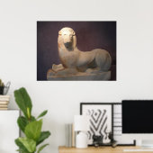 Poster van de Griekse gesuikerde leeuw (Thuiskantoor)