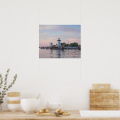 Poster van de Groene Bay Harbour Entrance Lighthou (Keuken)
