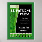 Poster van de Groene Beer St Patrick's Party (Voorkant)