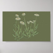 Poster van de groene Daisy-muur (Voorkant)